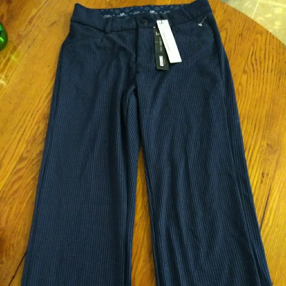 Pinstriped Lee Slacks